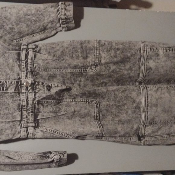 Michael kors denim acid wash jumpsuit size small - Picture 2 of 14